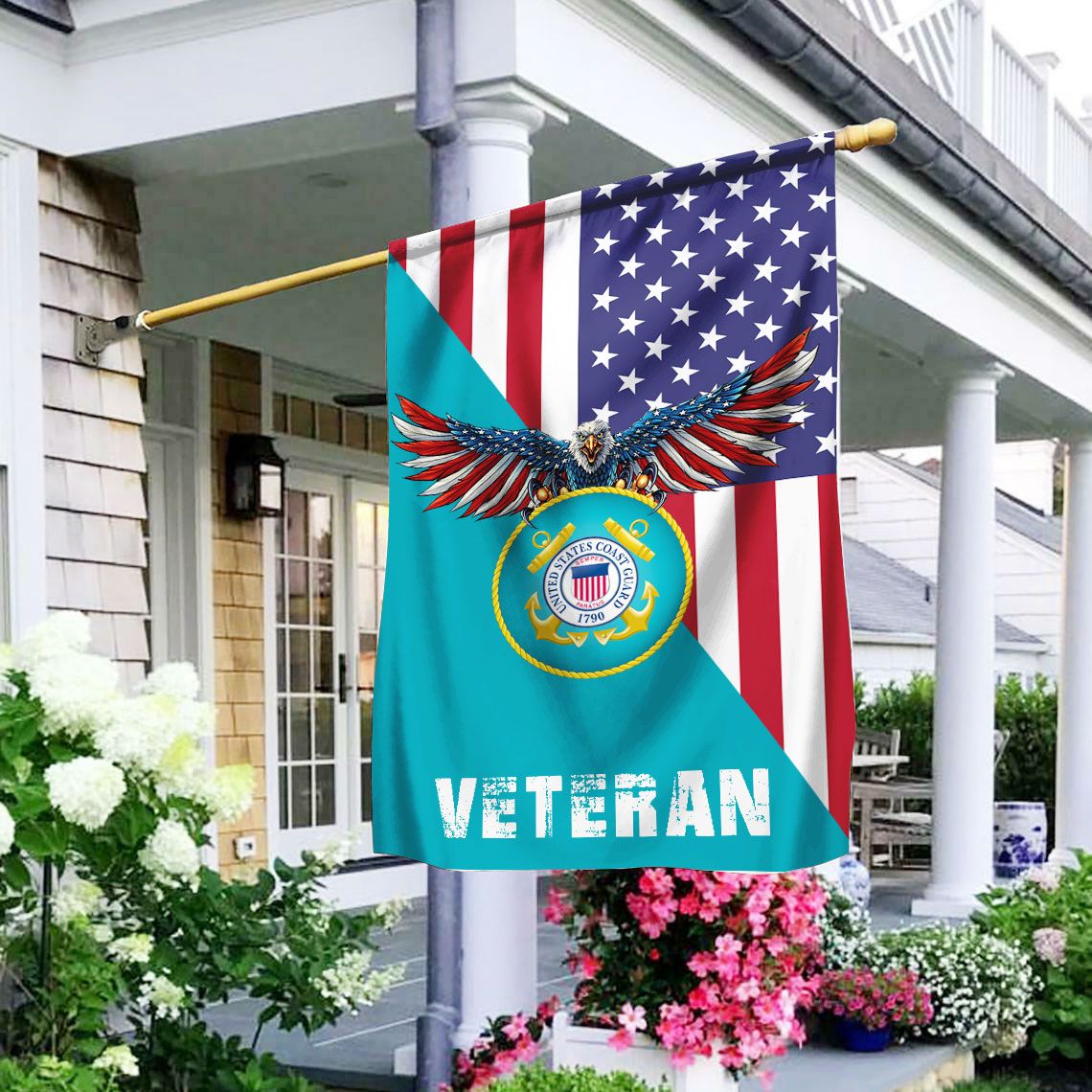 USCG – Coast Guard Veteran Flag NDT180614MH