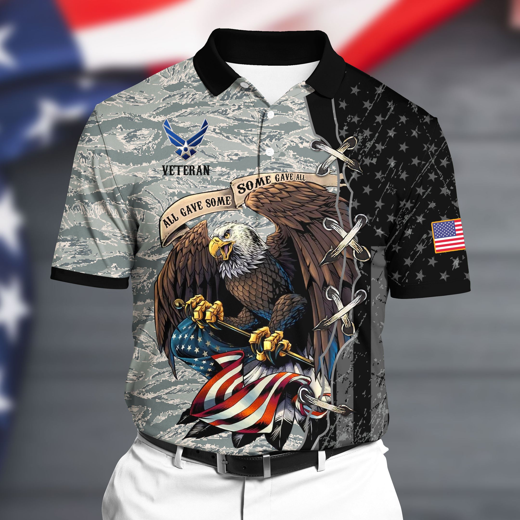 Premium U.S Air Force Polo All Over Printed NDT070811XX