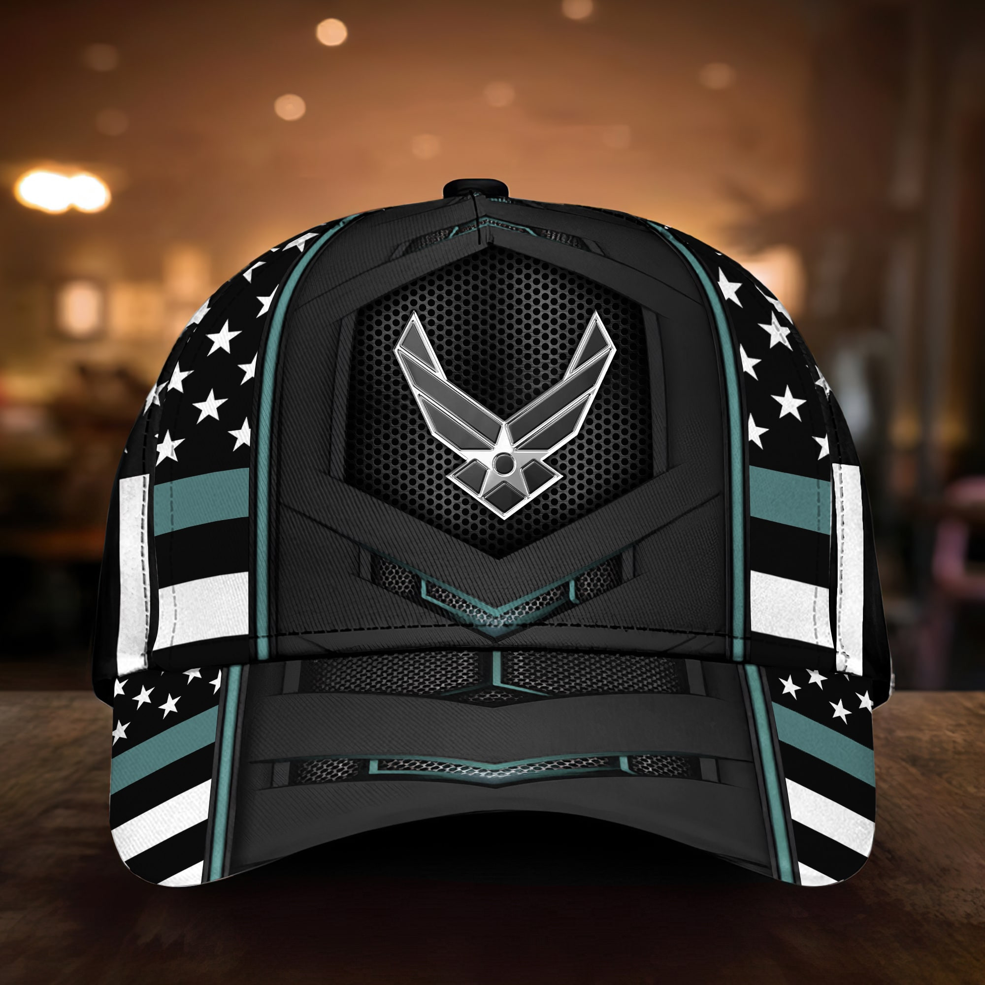 Premium Multiple US Military Services Veteran 3D Cap PVC101101