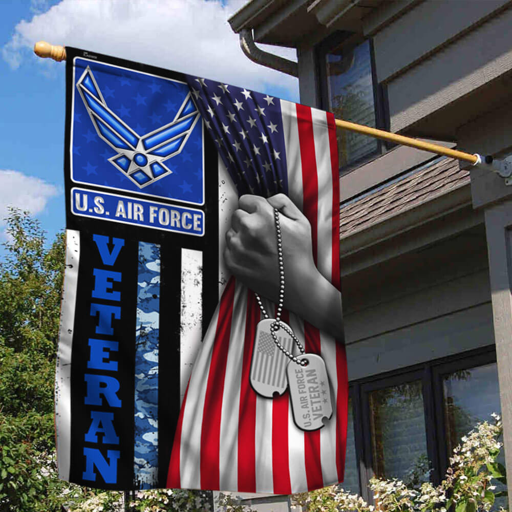 Unique USAF – Air Force Veteran Flag PVC191112