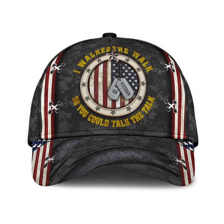 Premium Men’s Veteran Cap 3D Grey Color