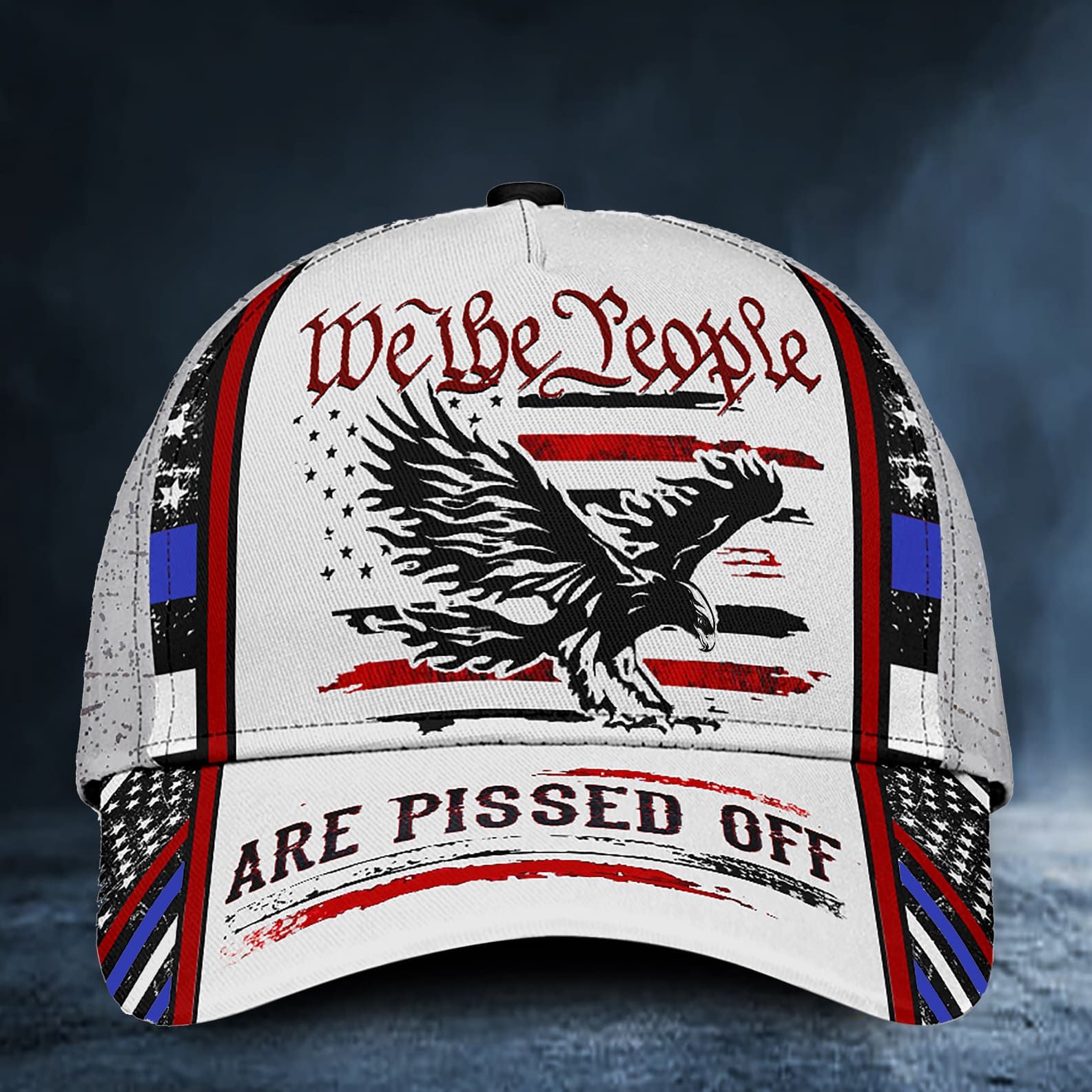 Premium Veteran Cap Multicolored 3D Printed American Flag – Patriotism
