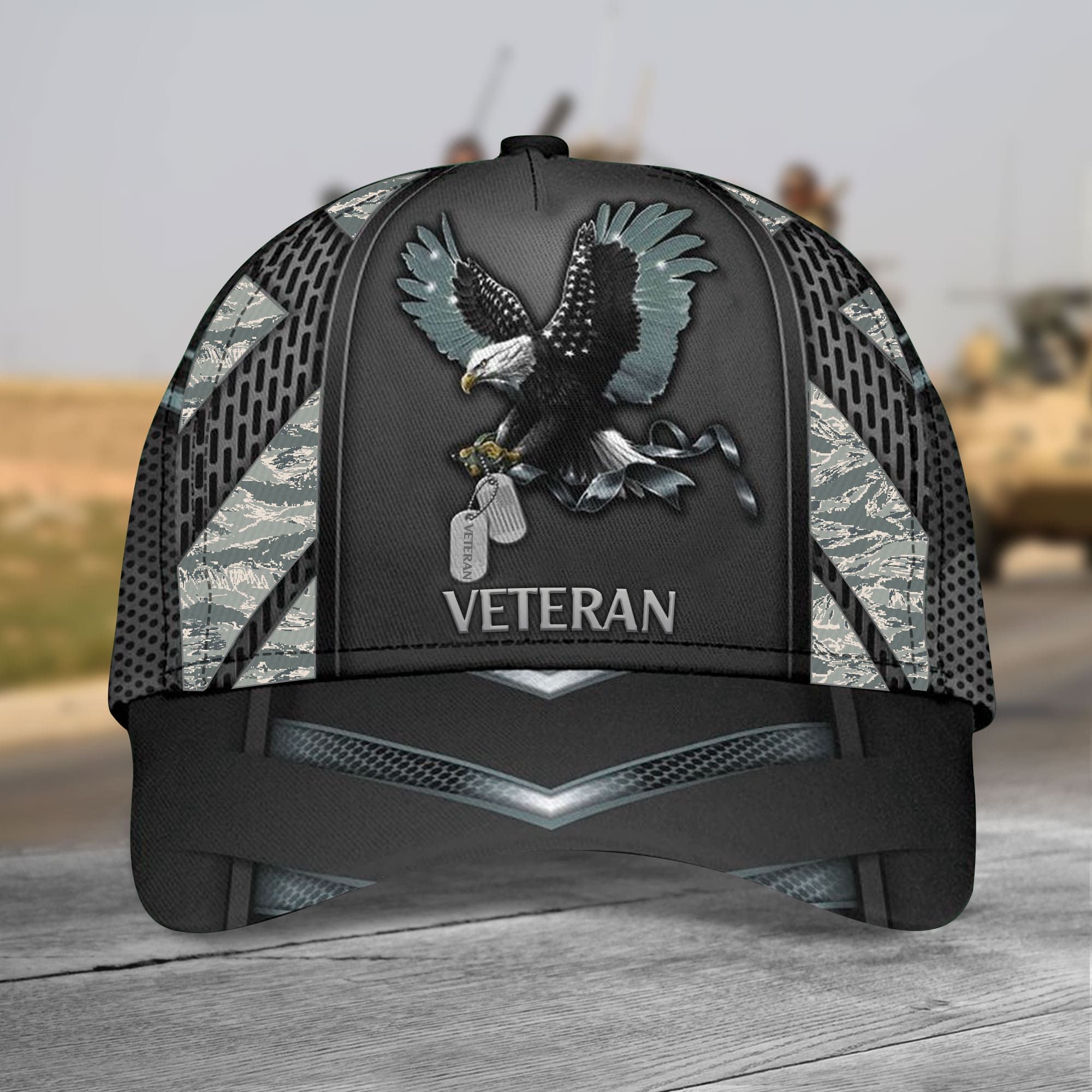 Premium Eagle Veteran Cap Camo Multicolor