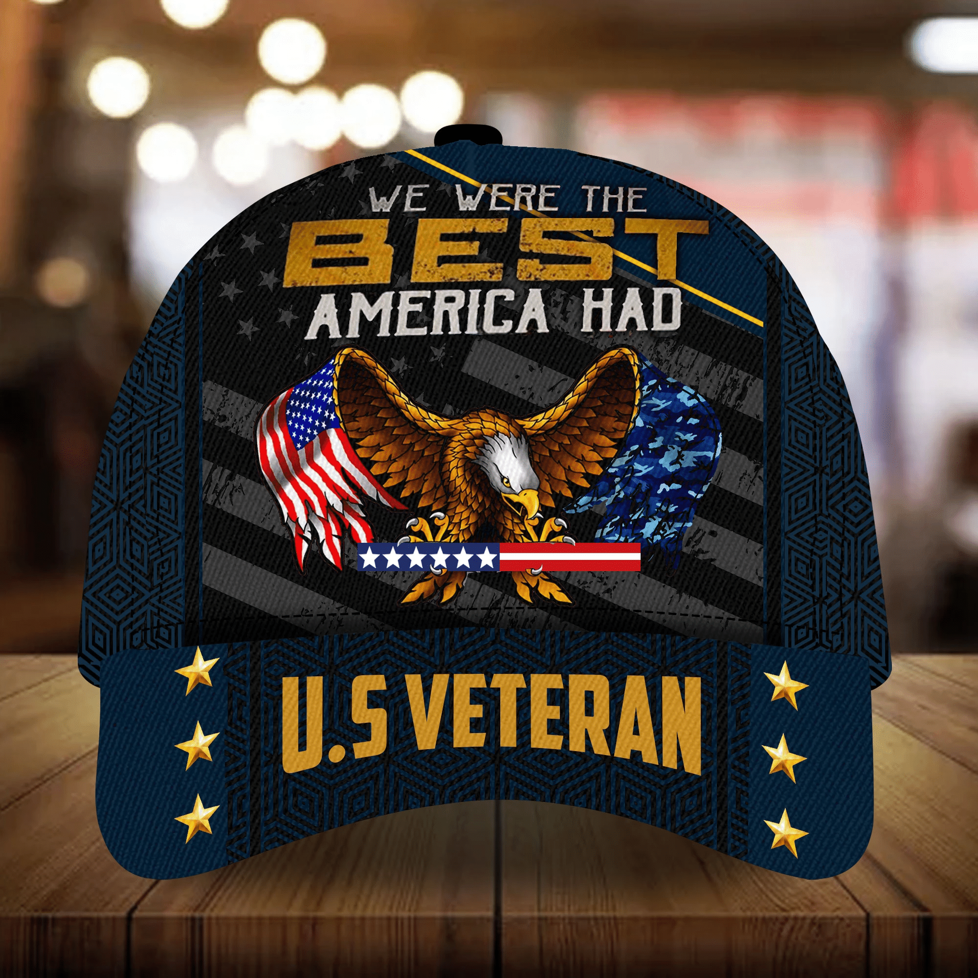 Premium Men’s Veteran Cap 3D Camo