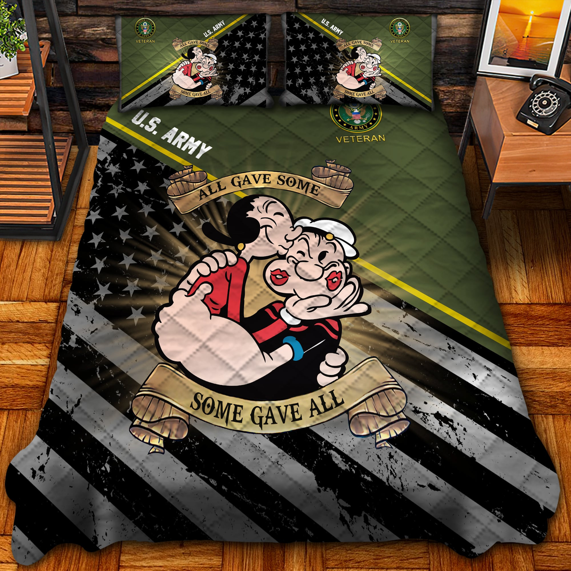Premium Multiple US Military Services Veteran Bedding Set PVC040102