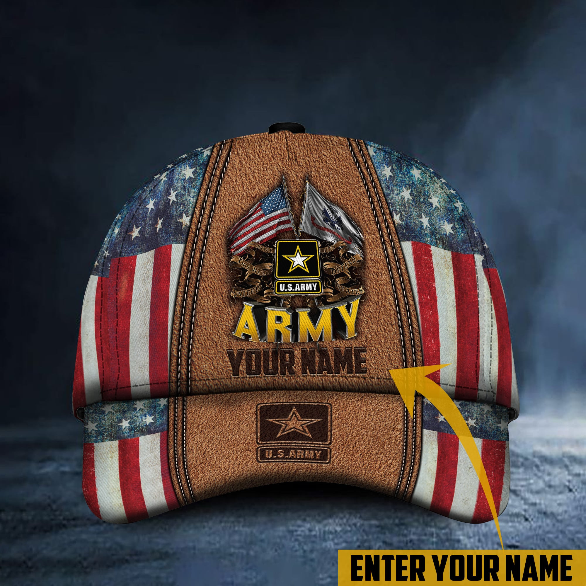 Unique Multiple Service Veteran Personalize 3D Cap TVN180103