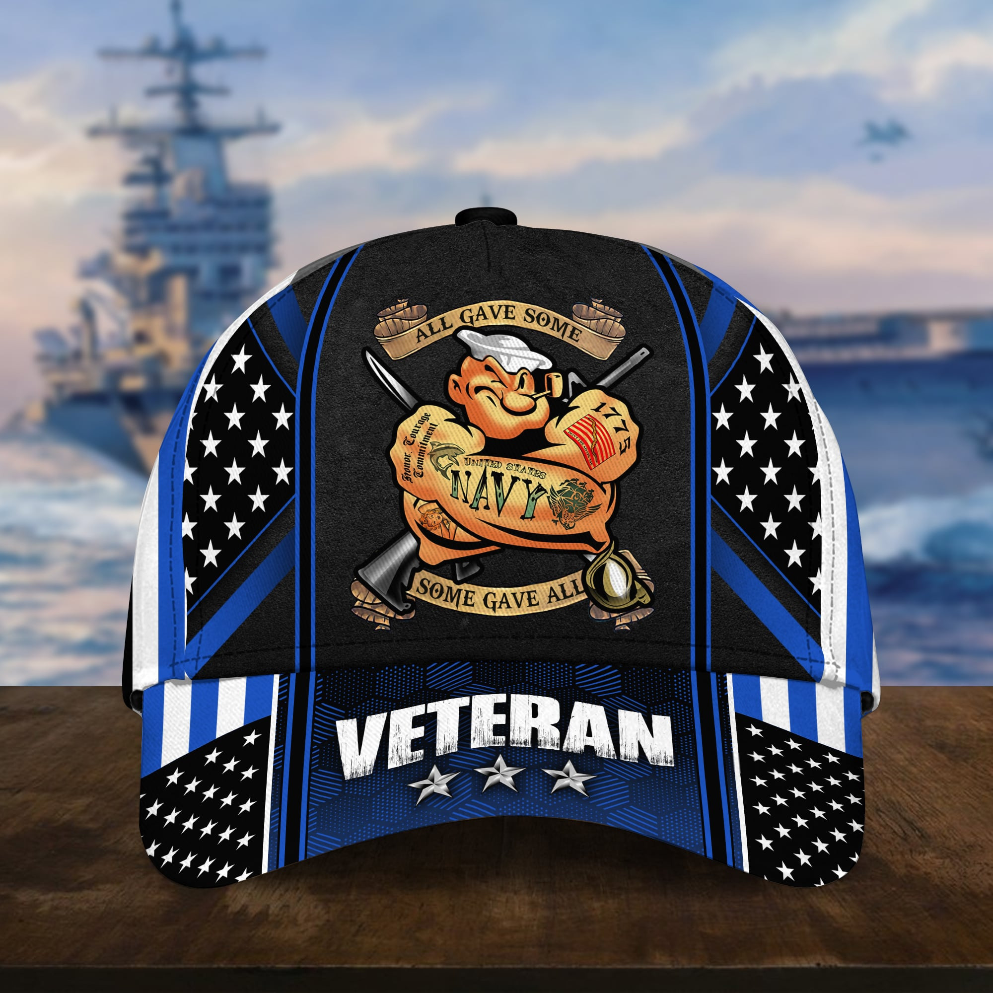Premium Multiple Color Veteran 3D Cap PVC120201 (Buy 2 Caps Get 1 Free Cap)