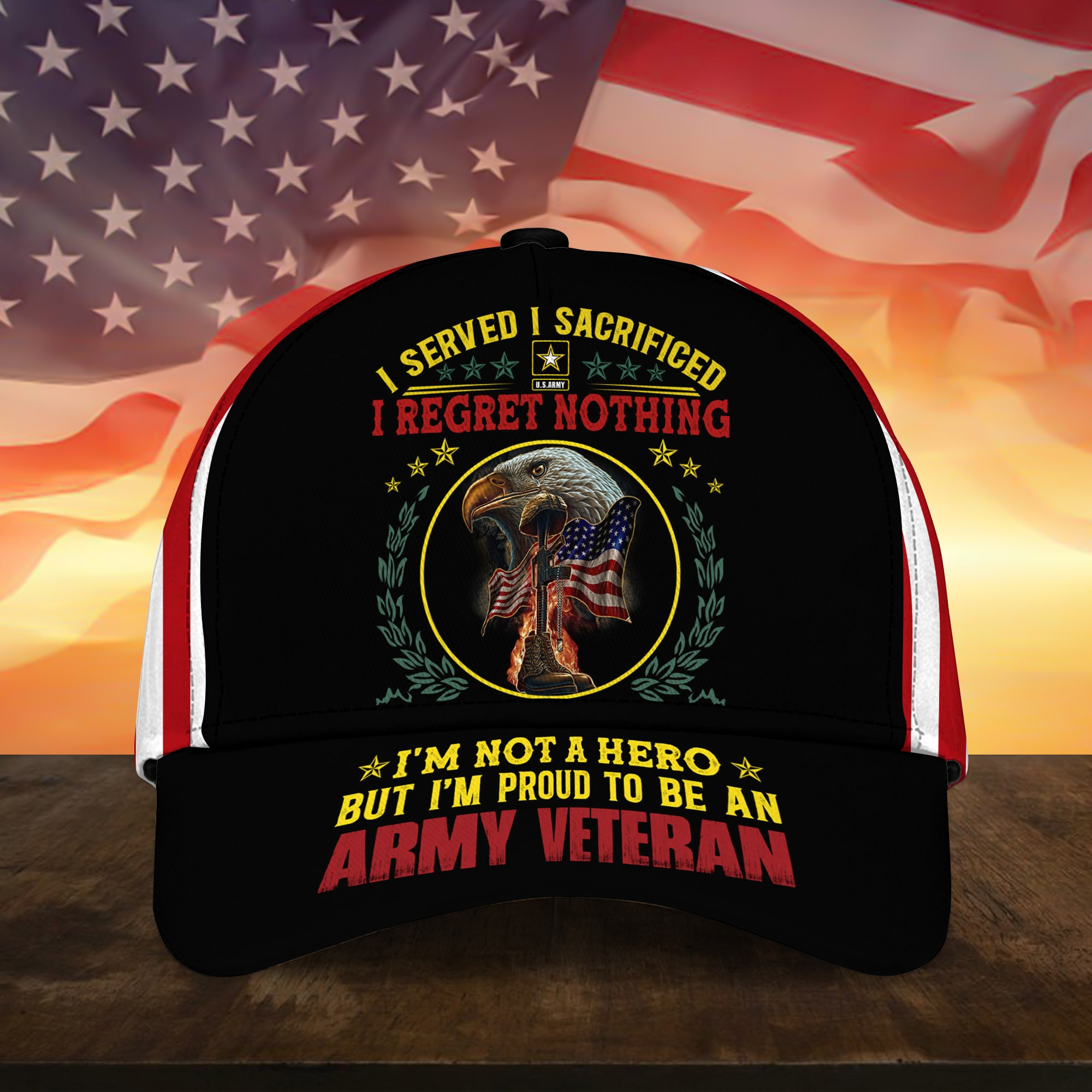 Premium US Veteran 3D Cap PVC220202