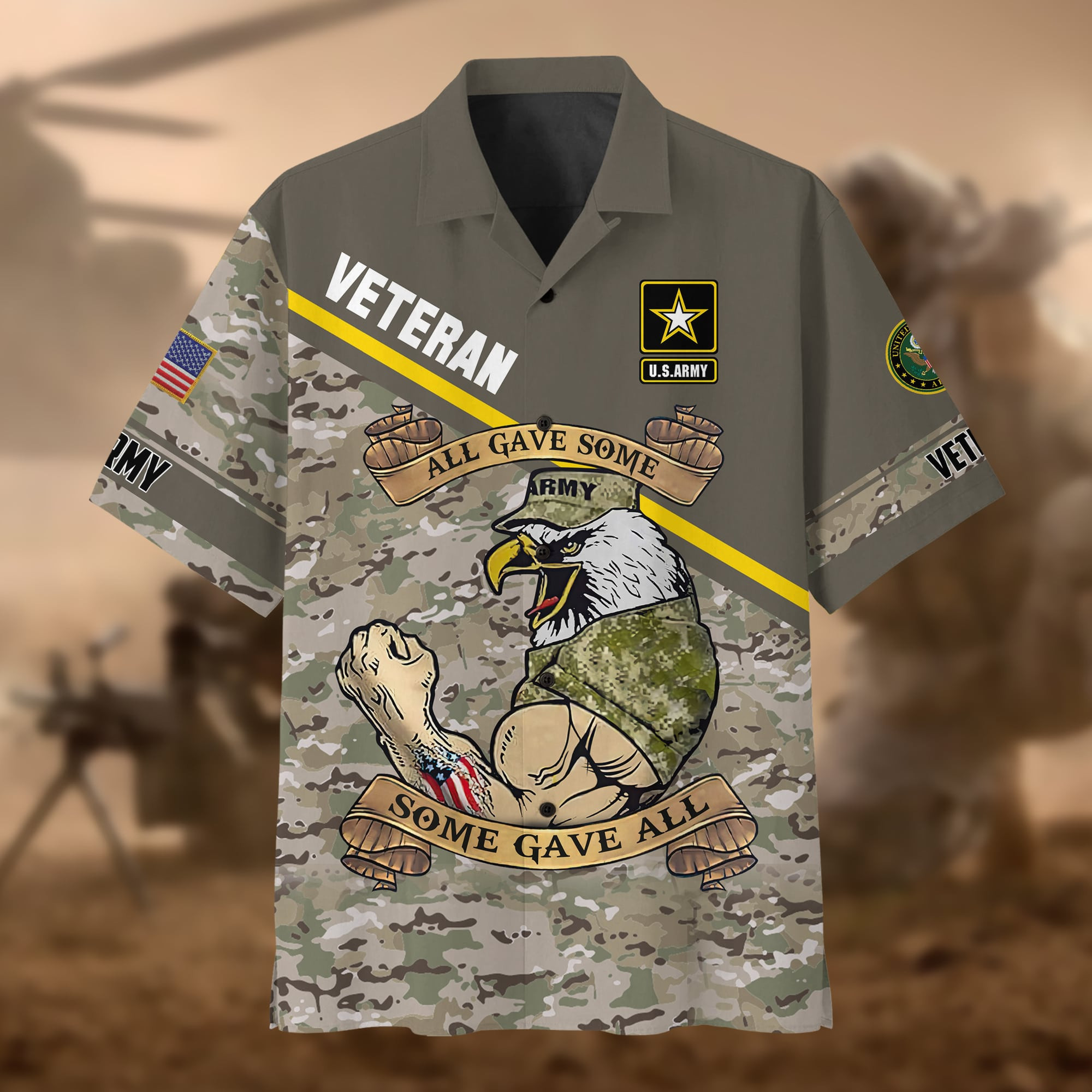 Premium U.S Multiple Service Veteran Hawaii Shirt PVC250302