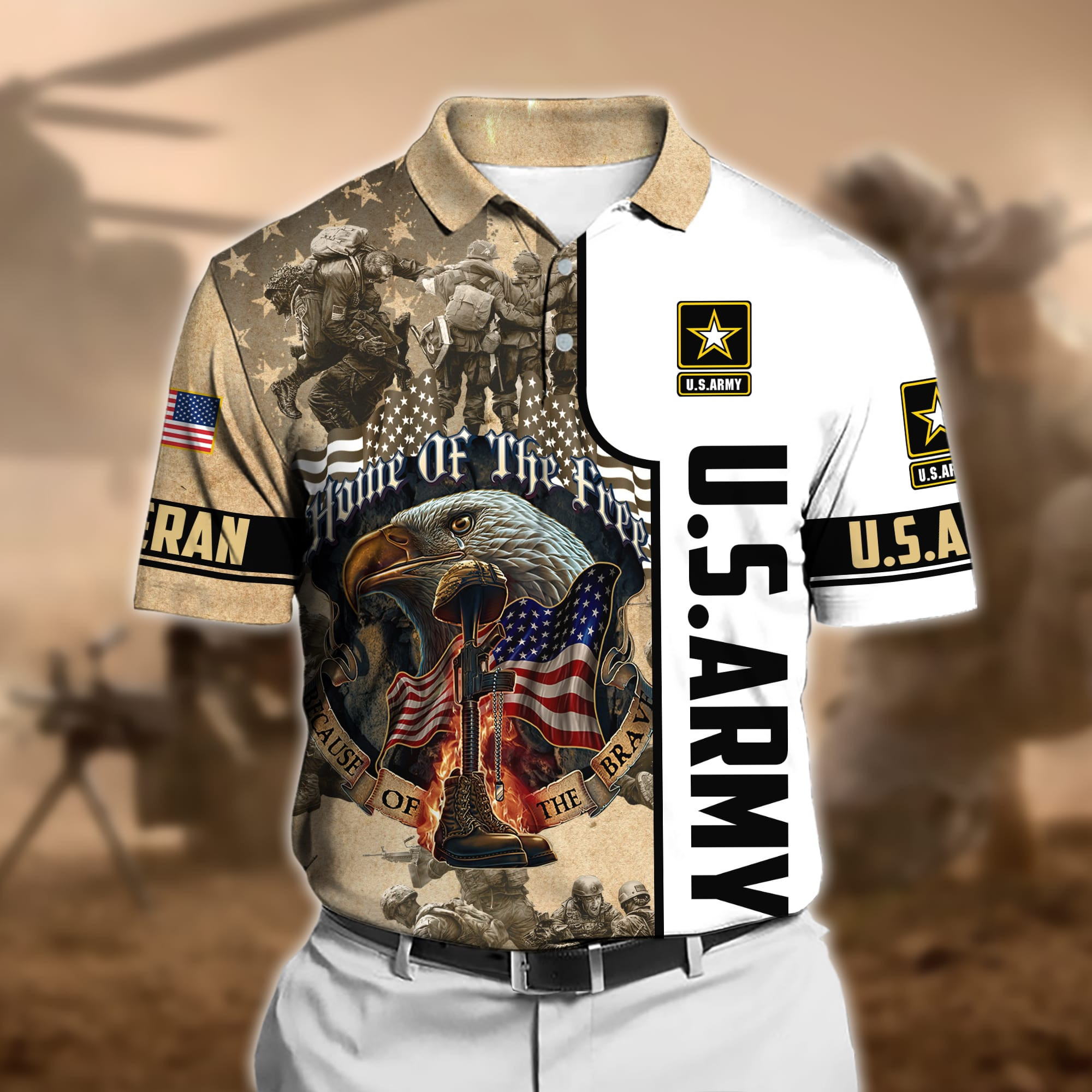 Premium U.S Veteran Polo Shirt PVC230303