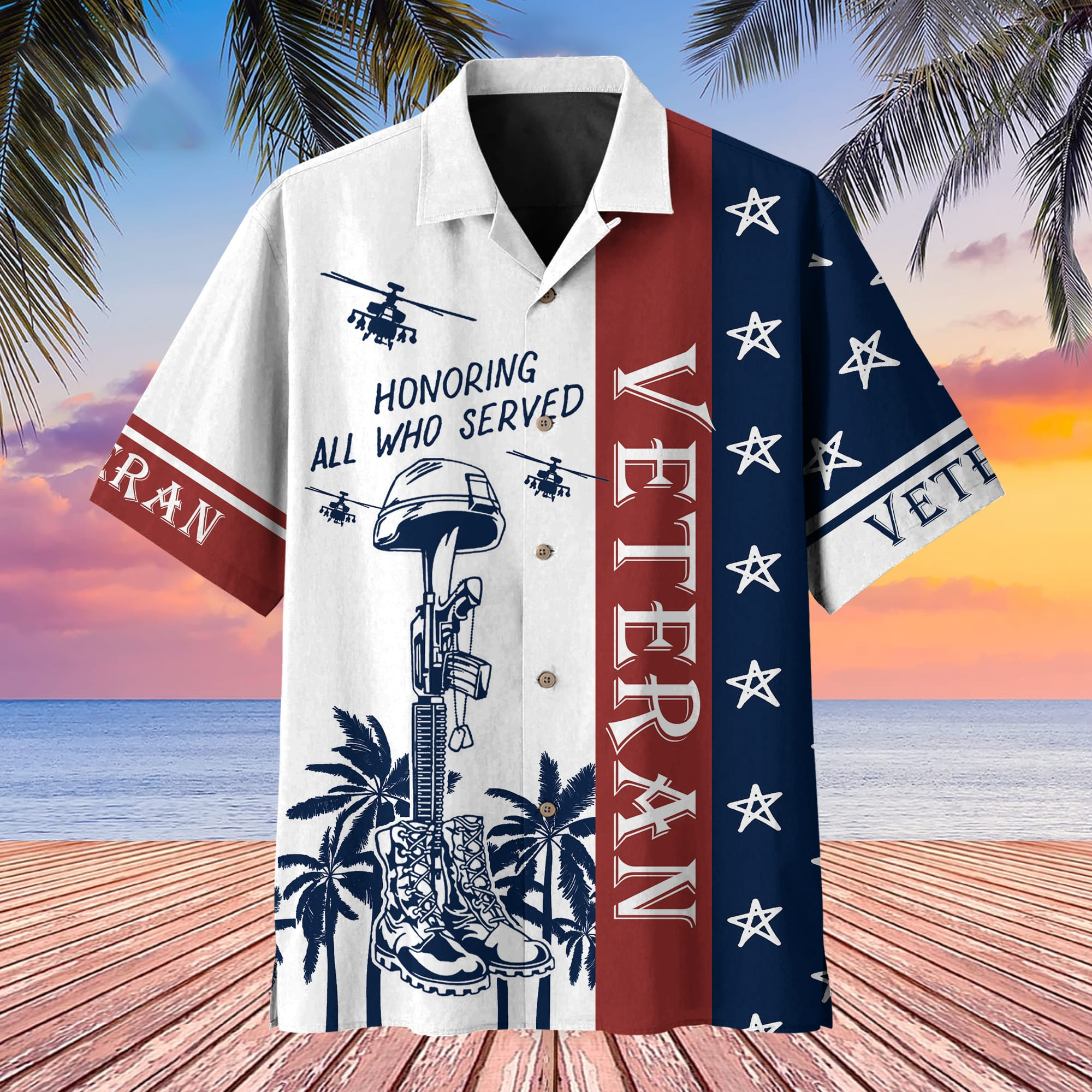 Premium U.S Veteran Hawaii Shirt PVC100502