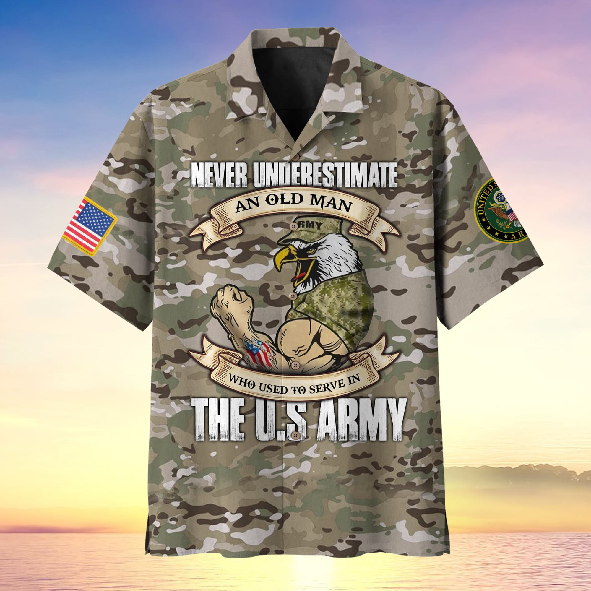Never Underestimate An Old Man Who Used To Serve Multiservice Hawaii MH310502