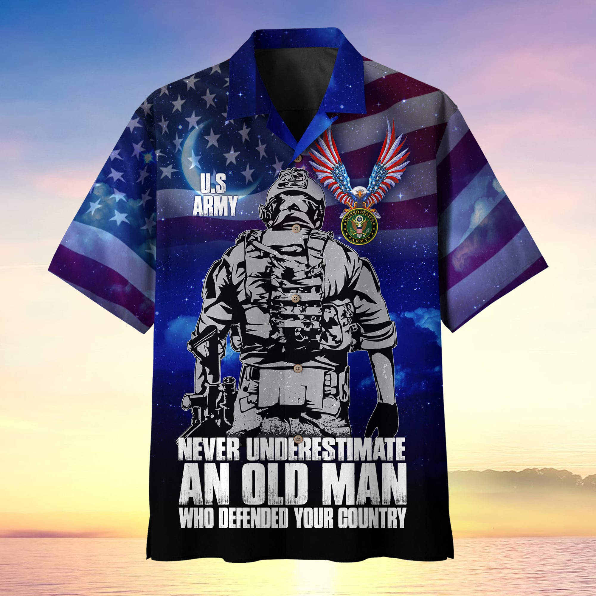 Never Underestimate An Old Man Who Defended Your Country Multiservice Hawaii MH080603