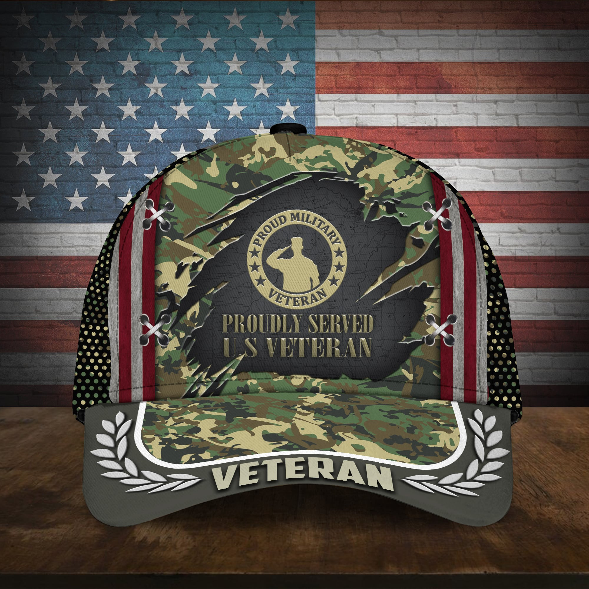 Proudly Served Multiservice U.S Veteran Cap MH130605