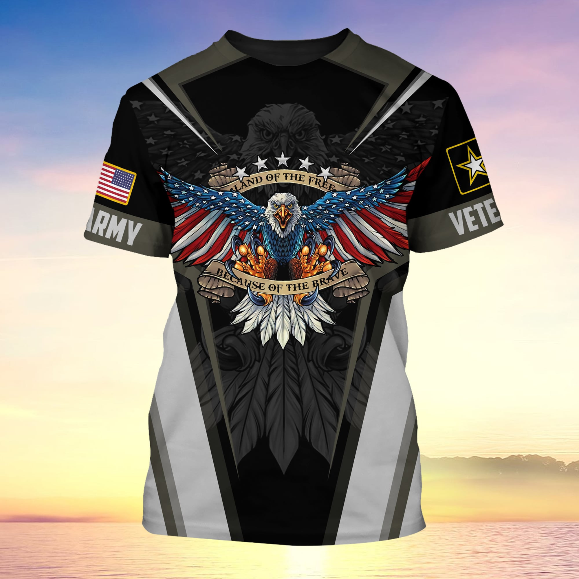 Premium Eagle Multiservice U.S Veteran T-Shirt PVC030801