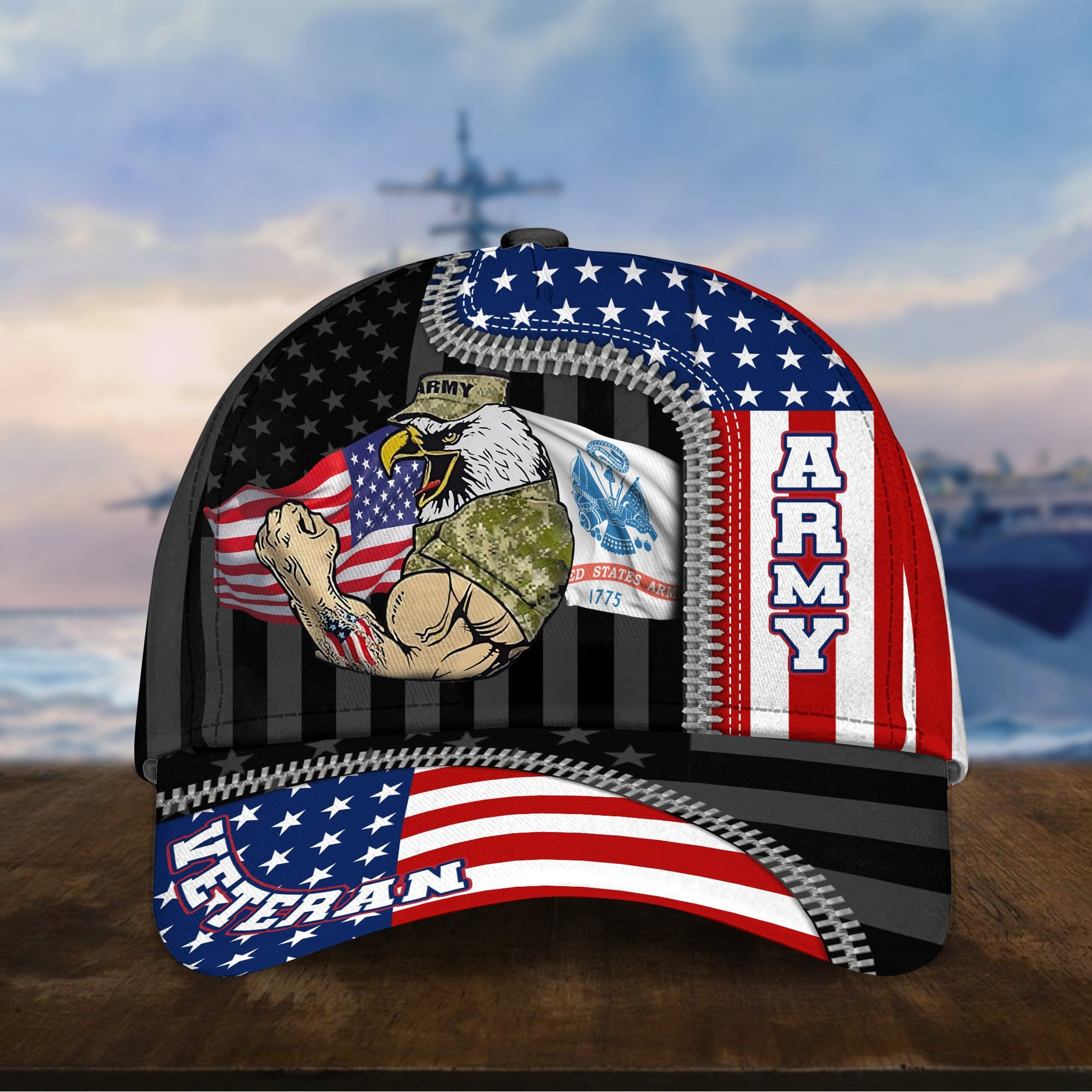 Premium Honoring All Who Served US Veteran Cap NPVC080902