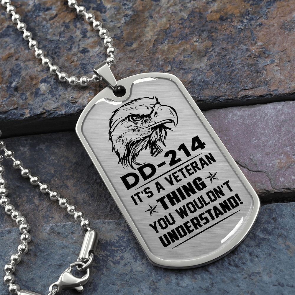 DD214 Military dog tag – It’s a veteran thing TVNN050911