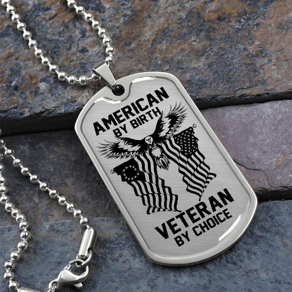Military dog tag – American by birth TVNN050903