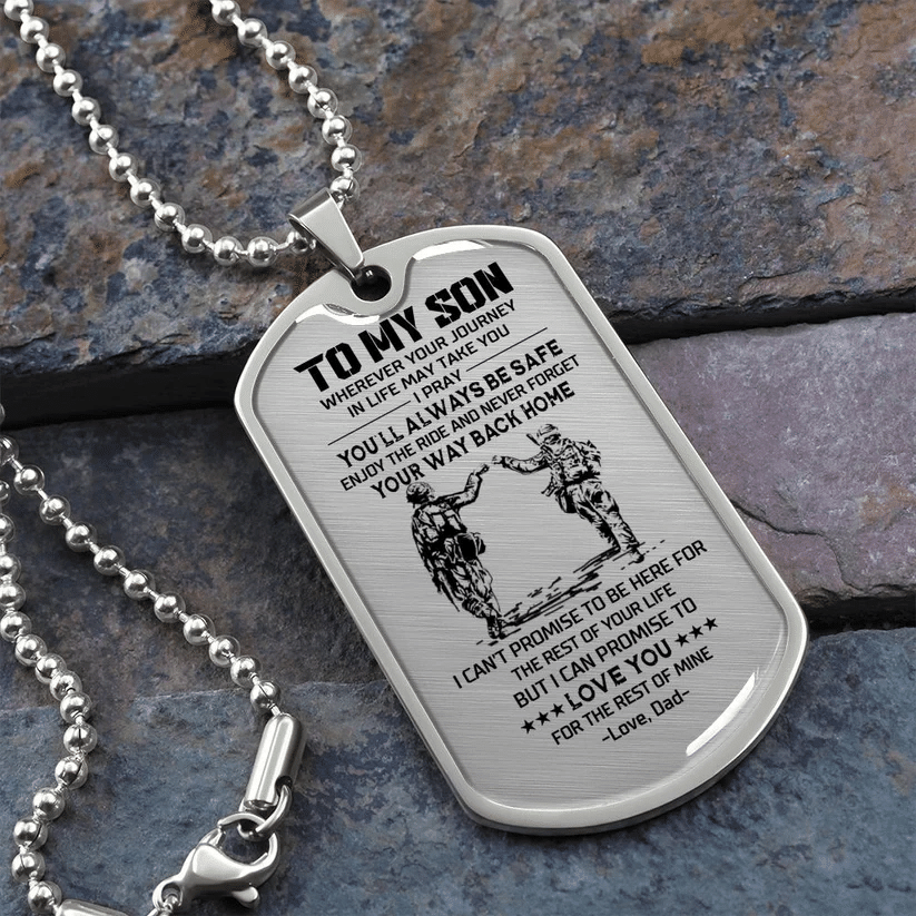 To My Son – Veteran – Dog Tag – PVC250402