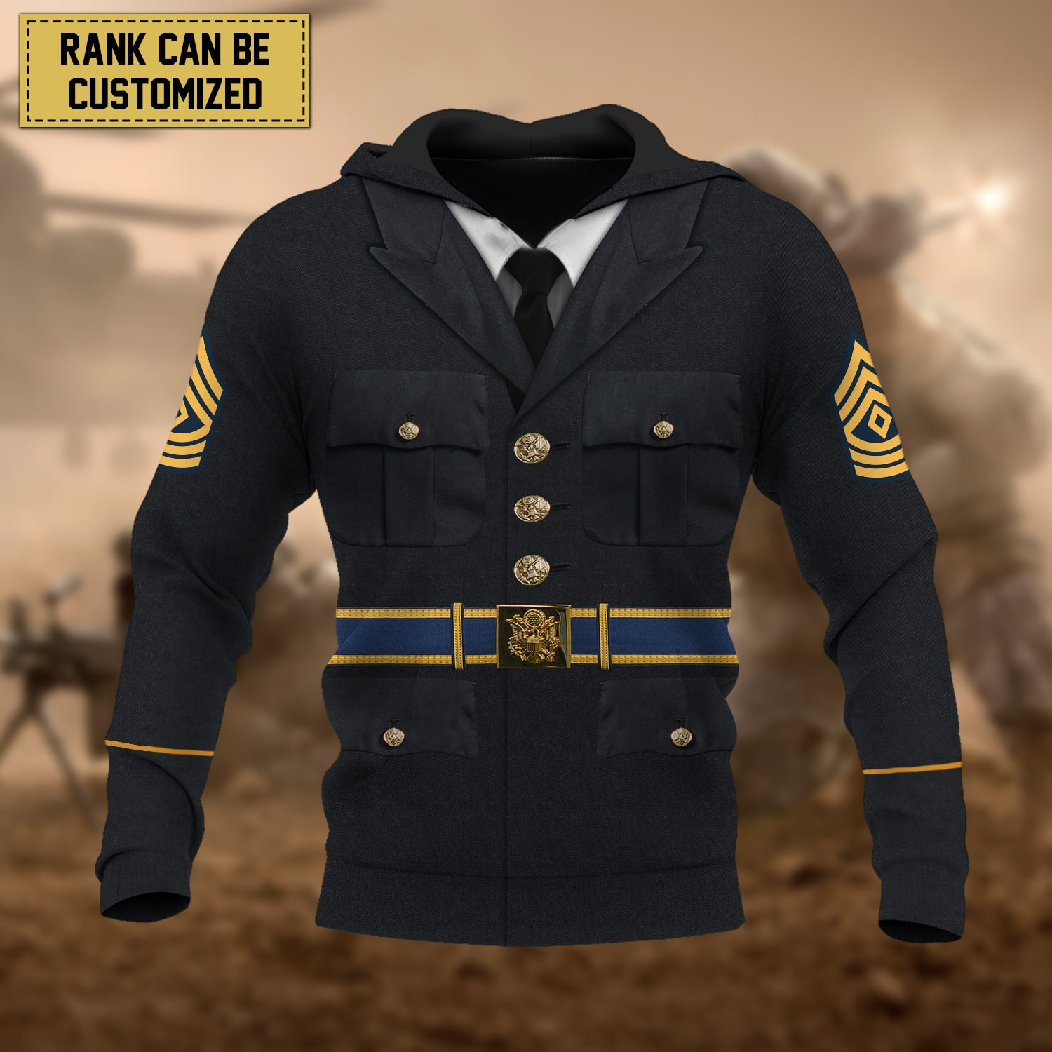 Premium Personalised Multiple Services US Veteran Hoodie PVC230101