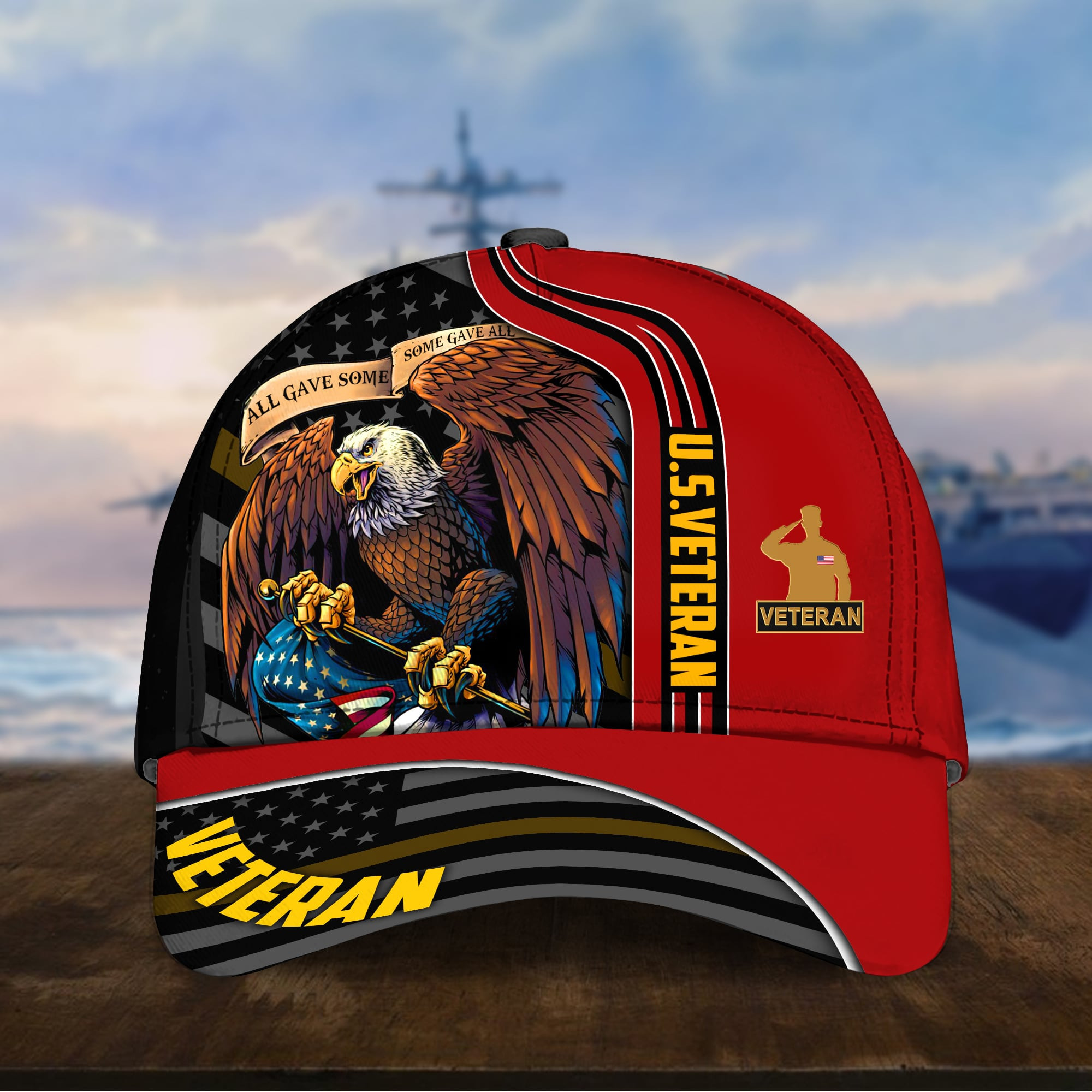 Premium Honoring All Who Served US Veteran Cap NPVC171002