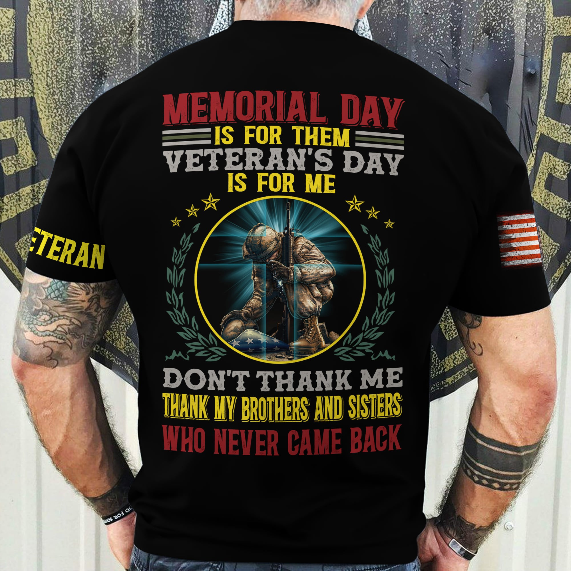 Premium Memorial Day Is For Them Veteran’s Day Is For Me US Veteran T-Shirt NPVC060203