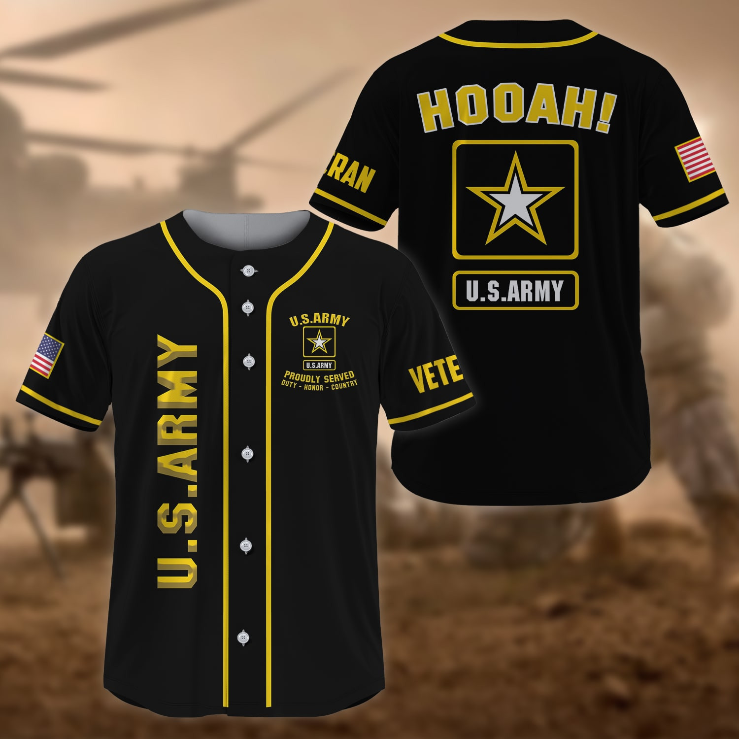 Premium US Veteran Baseball Jersey NPVC270201
