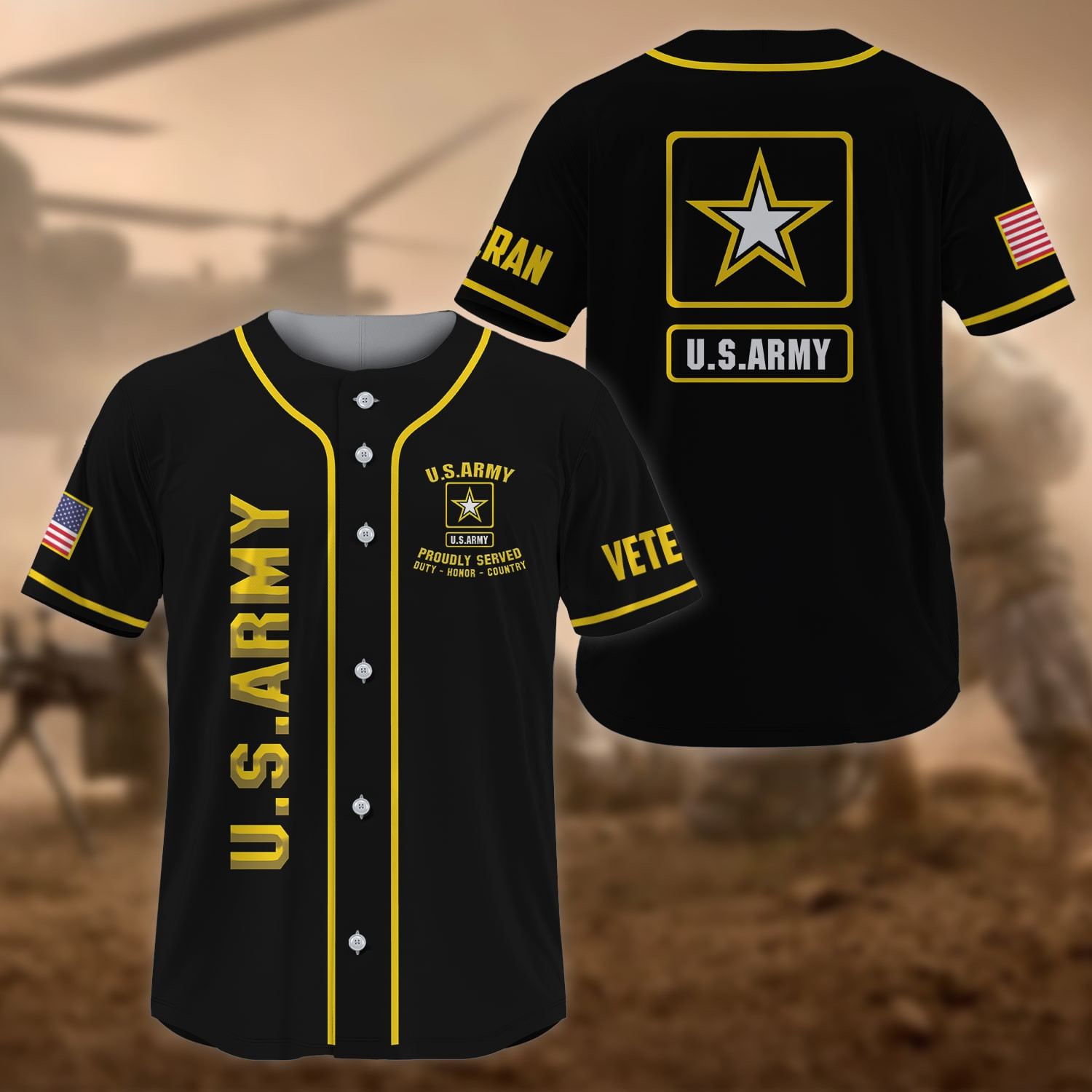 Premium US Veteran Baseball Jersey NPVC200311