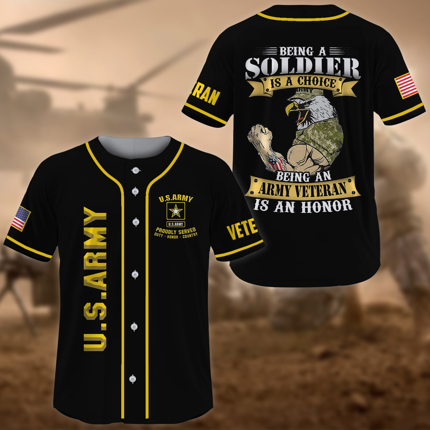 Premium Being A Veteran Is An Honor US Veteran Baseball Jersey NPVC310301