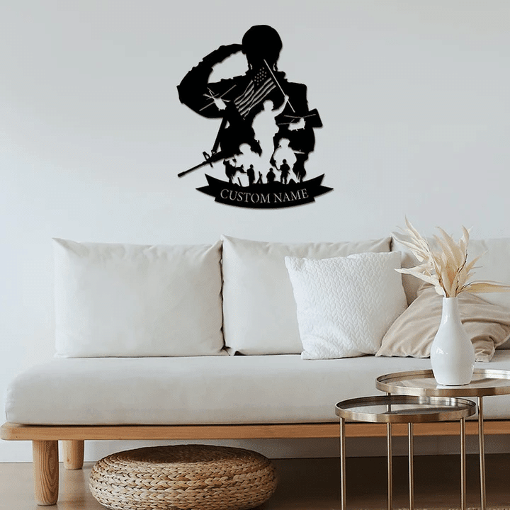 Premium Personalised My Loyalty Is Eternal US Veteran Metal Sign PVC180830