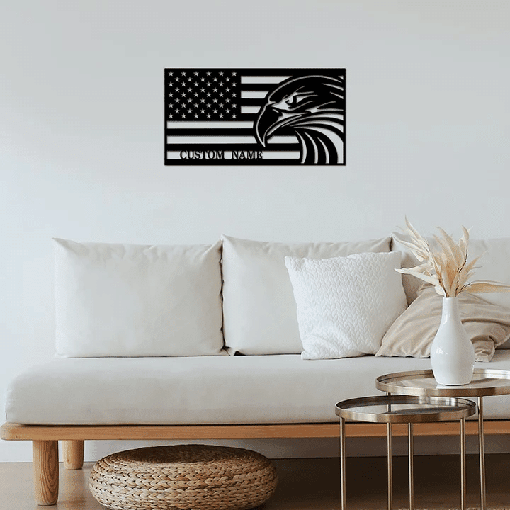 Unique Personalised My Pride US Veteran Metal Sign PVC180827