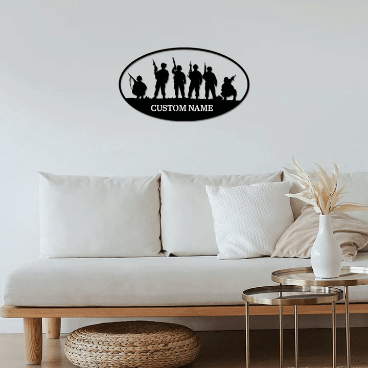 Premium Personalised We Believe Together US Veteran Metal Sign PVC180825