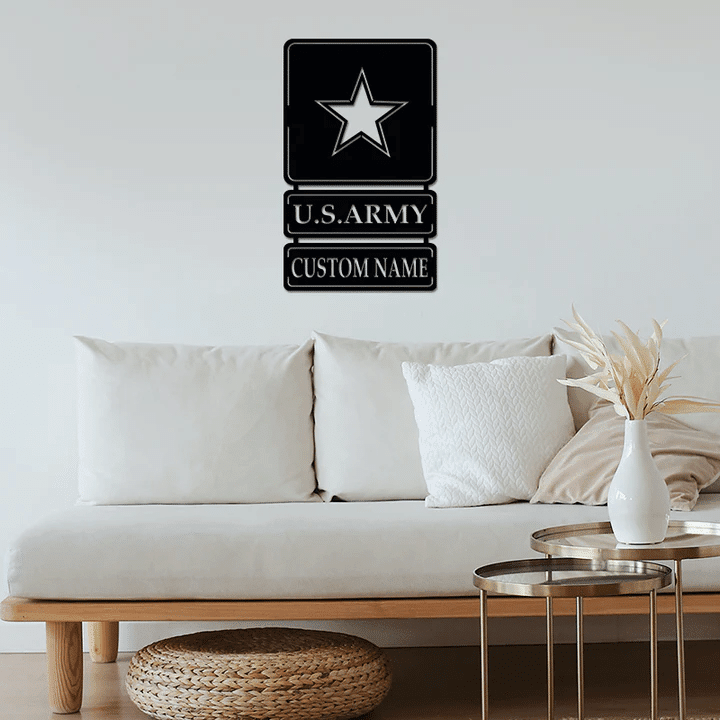 Premium Personalised U.S Army Veteran Metal Sign PVC180823