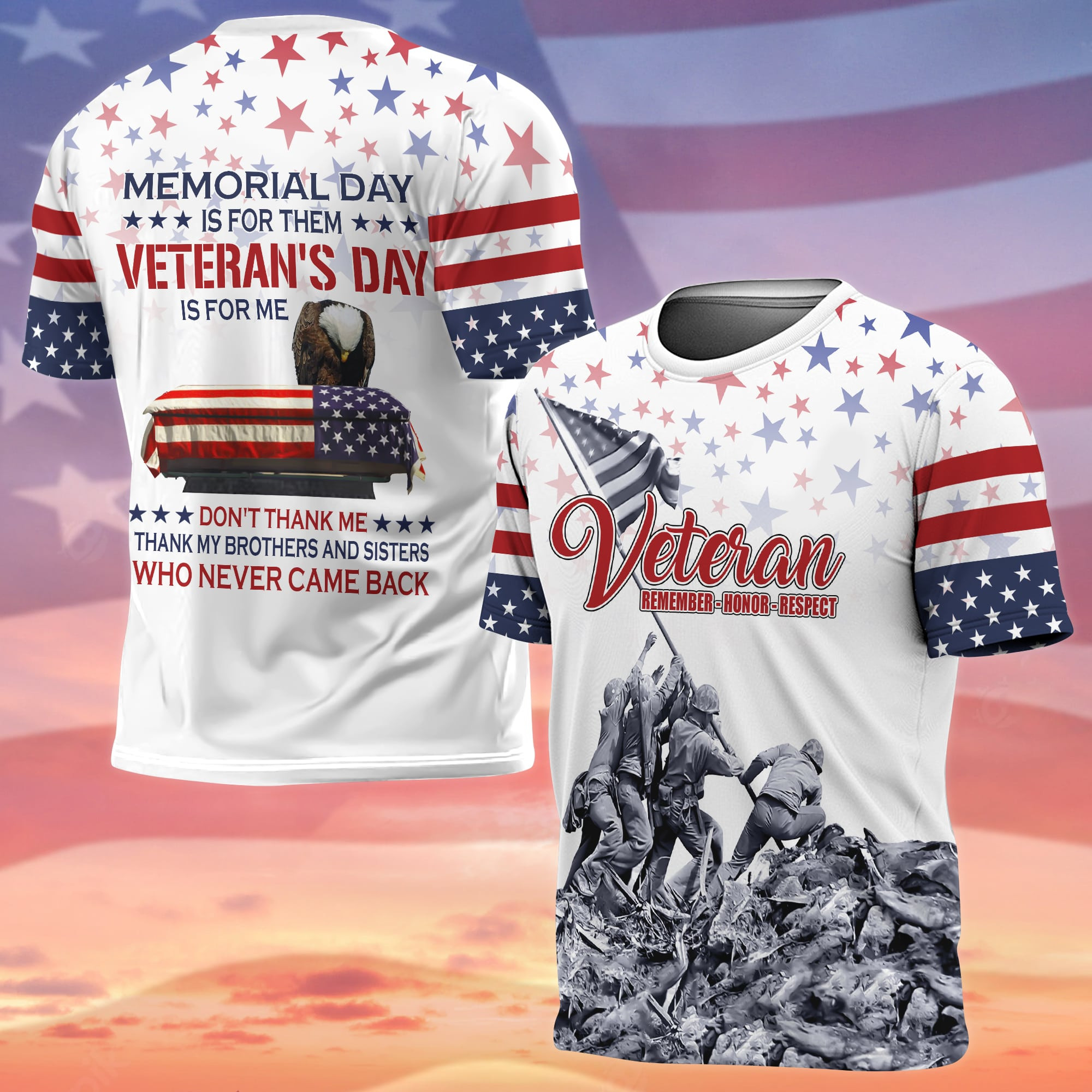 Premium Memorial Day Is For Them Veteran’s Day Is For Me Polo And Hawaii Shirt NPVC060201