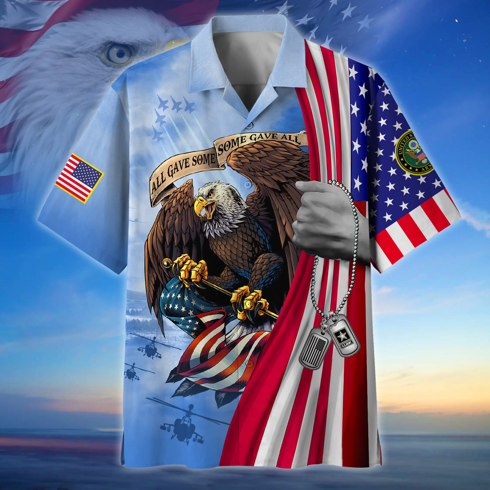 Premium American Pride US Veteran Hawaii Shirt NPVC150603