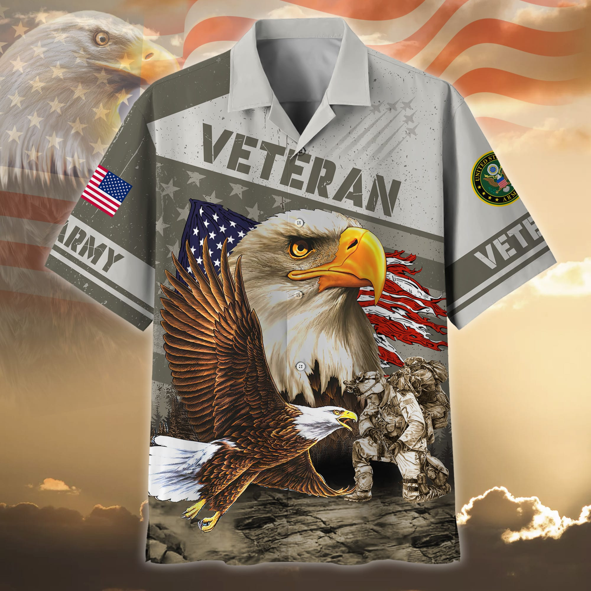 Unique Proudly Served US Veteran Hawaii Shirt NPVC150602