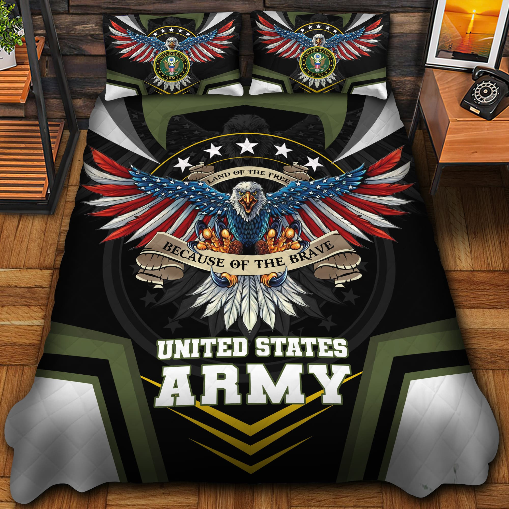 Premium Eagle US Veteran Bedding Set APVC220802