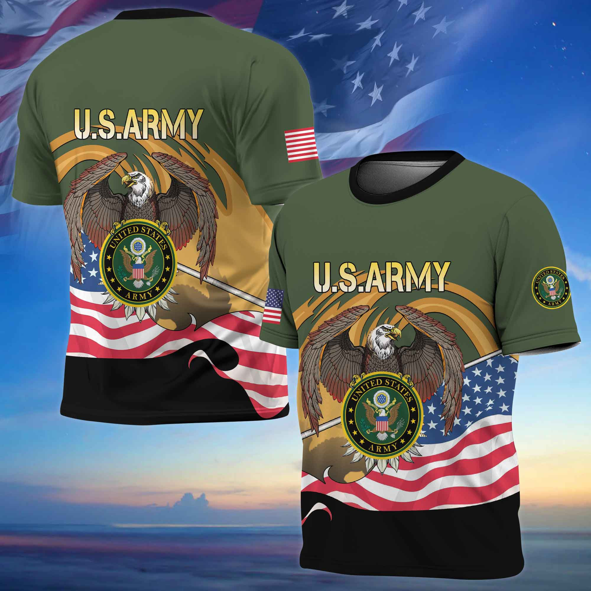 Premium Eagle US Veteran T-Shirt APVC290904