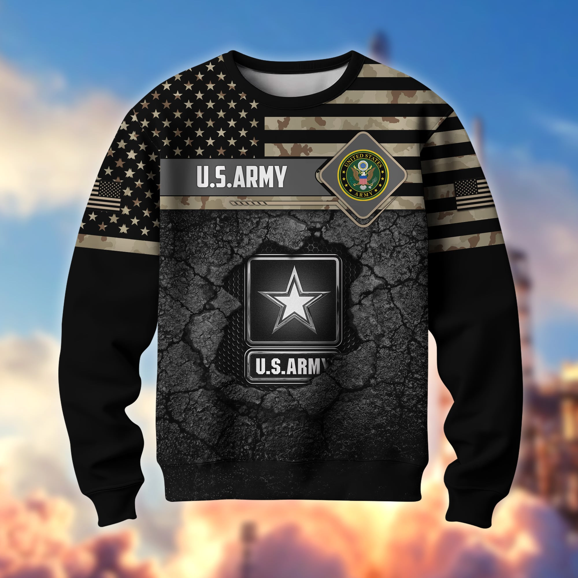 Premium Multiple US Military Services US Veterans Sweatshirt APVC230103