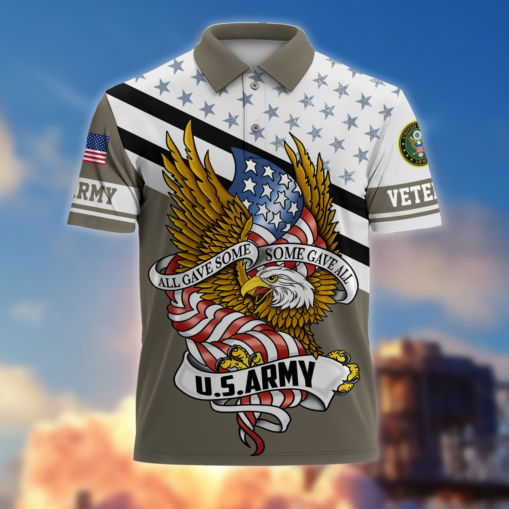 Premium All Gave Some Some Gave All US Veterans Polo Shirt APVC220203