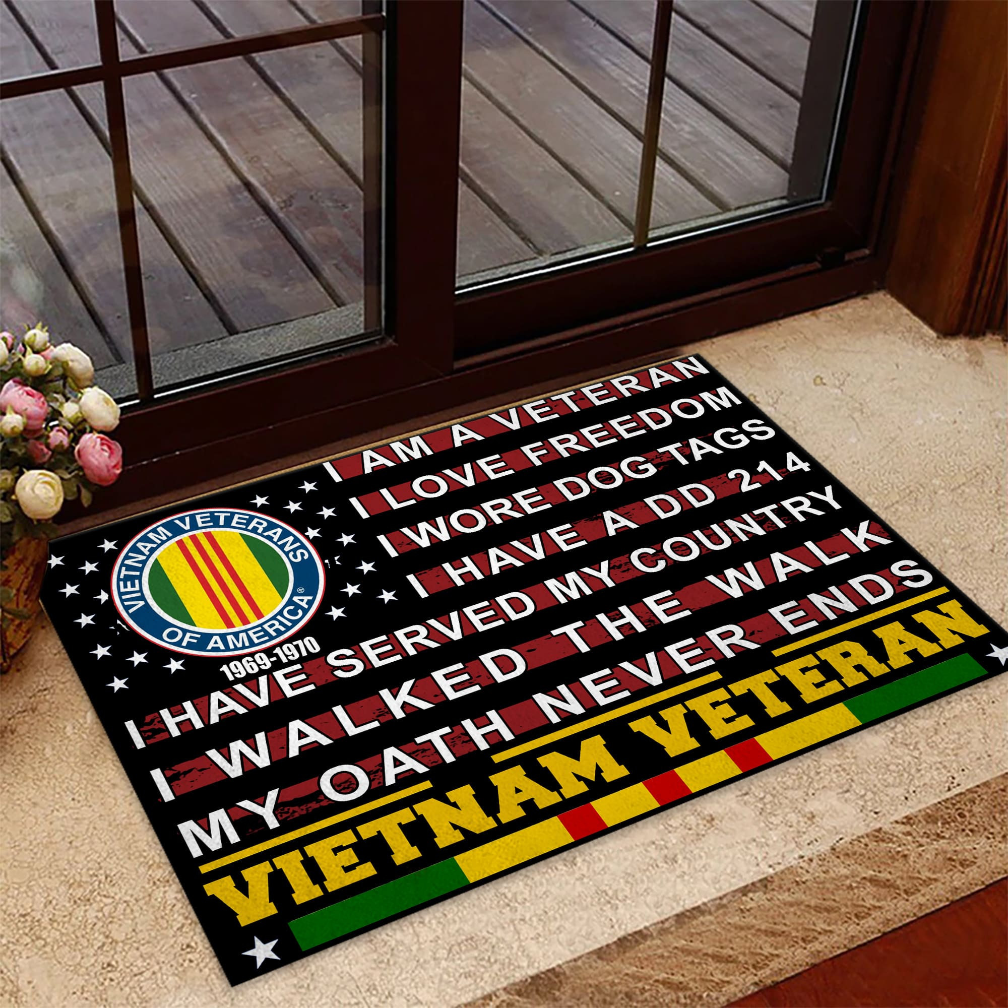 Premium Vietnam Veteran Doormat APVC010411
