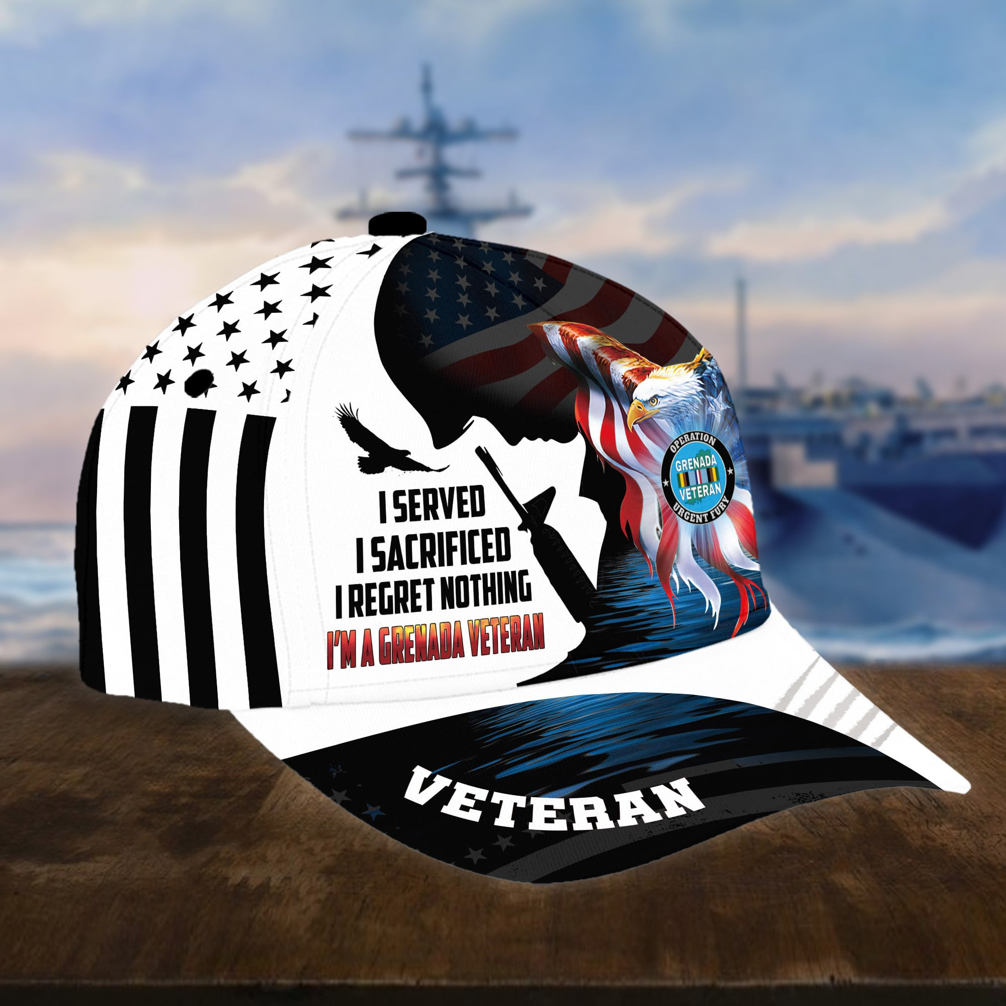 Premium I Served I Sacrificed I Regret Nothing I Am A Grenada Veteran Cap APVC100411