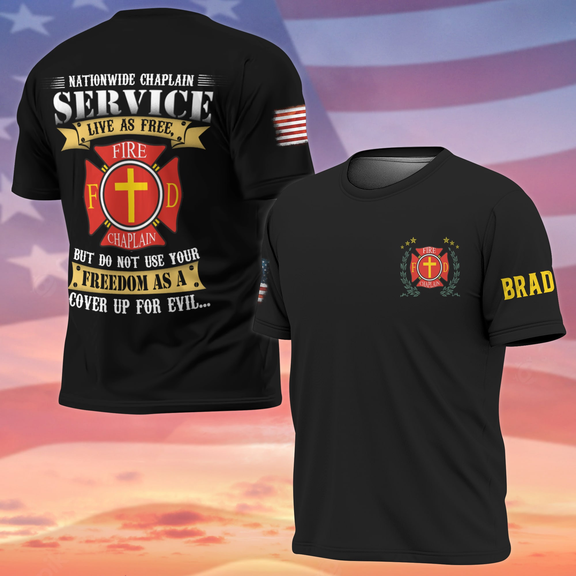 Premium Nationwide Chaplain Service T-Shirt APVC150410
