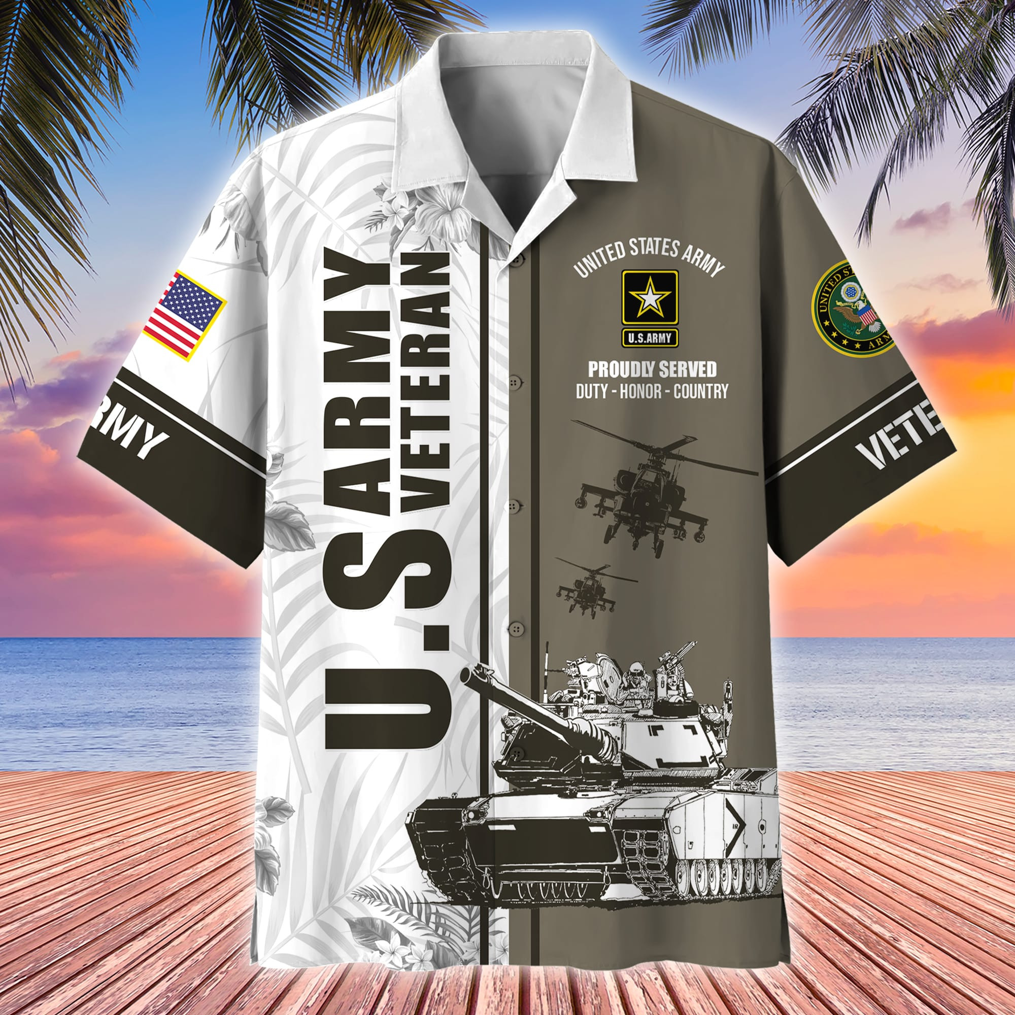 Premium Proudly Served US Veterans Hawaii Shirt APVC160401