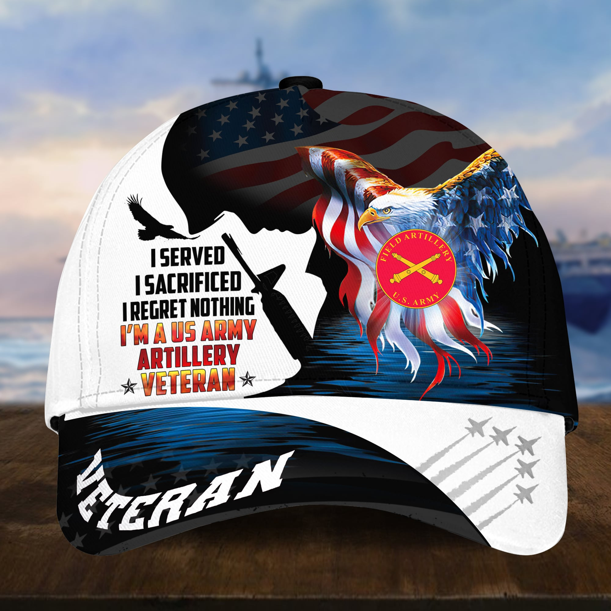 Premium United States Army Artillery Veteran Cap APVC060514