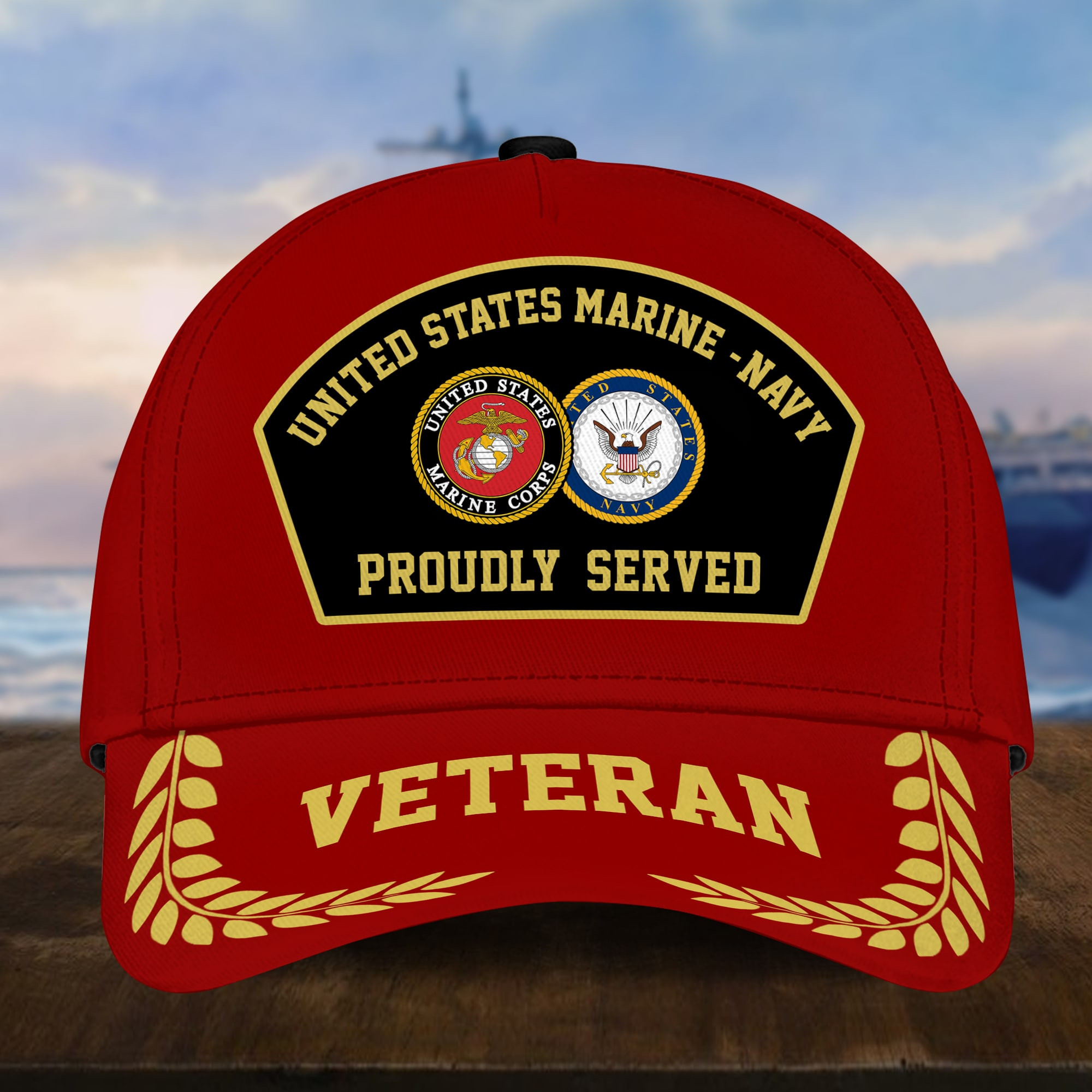 Premium United States Navy – Marine Veteran Cap APVC060515