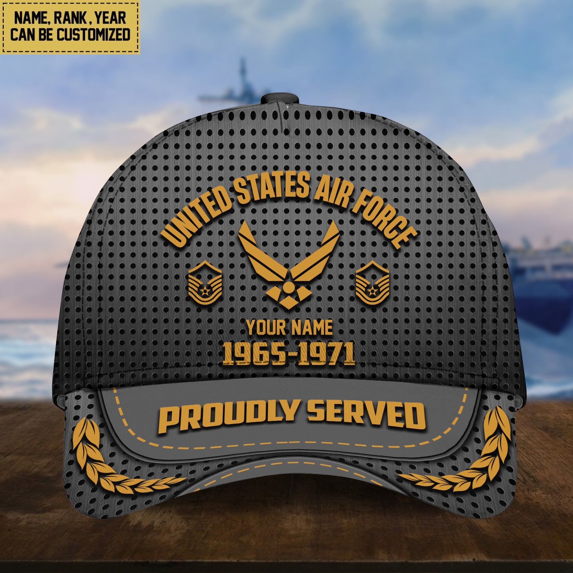 USAF Veterans Personalized Baseball Cap, Gift For Veterans Day, Father’s Day, Memorial Day VPVC000204