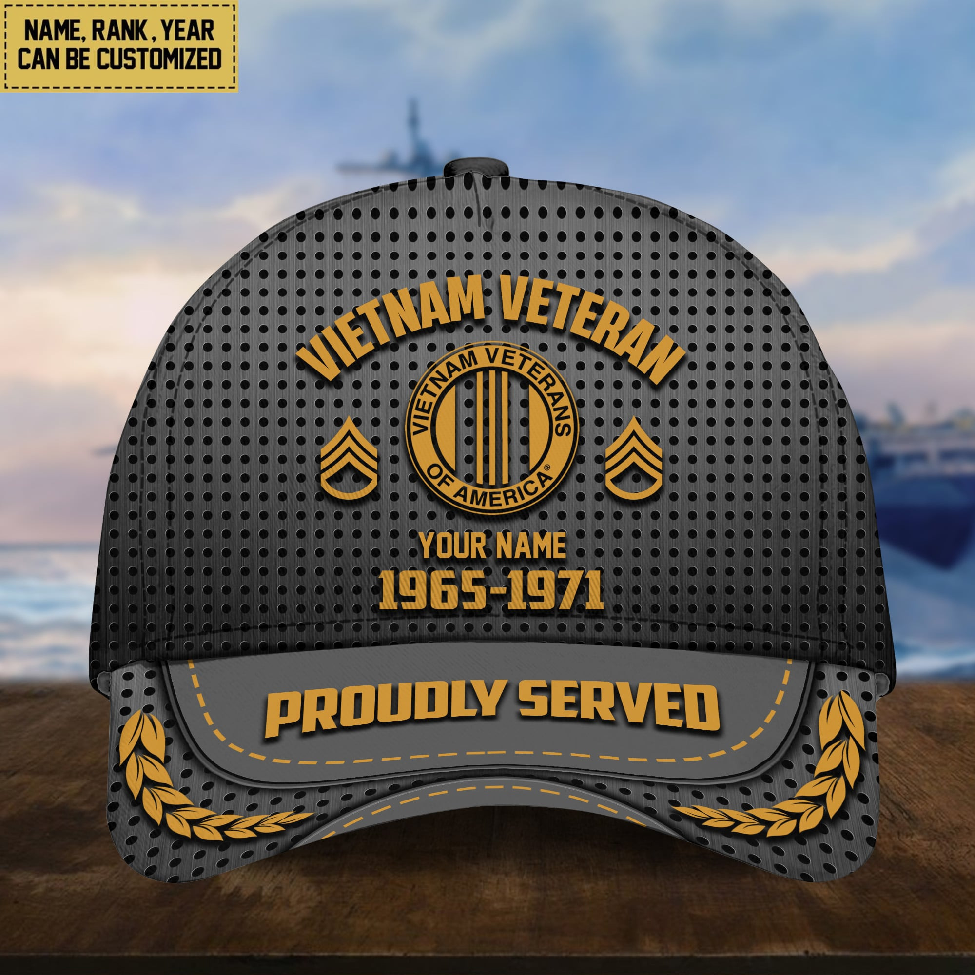 Vietnam Veteran Personalized Baseball Cap, Gift For Veterans Day, Father’s Day, Memorial Day VPVC000206