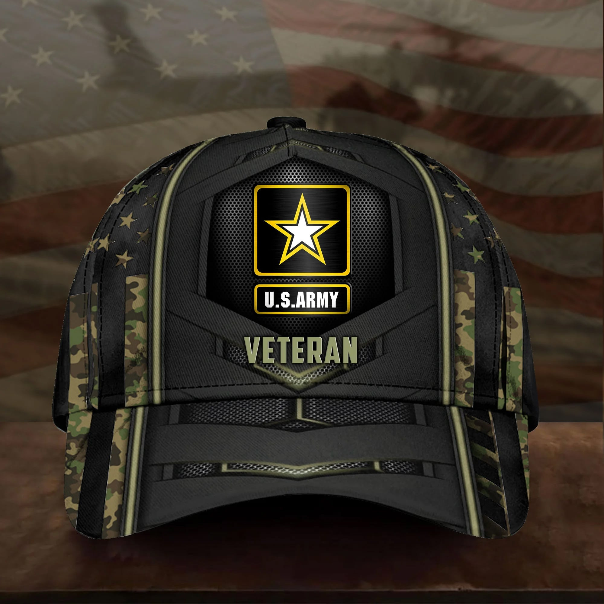 Premium US Veteran 3D Cap PVC080402