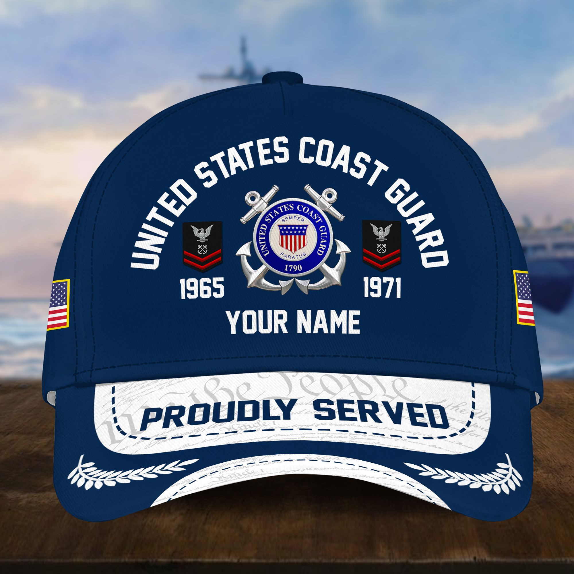 USCG Custom Hat – Military Coast Guard Honor Cap VPVC001405